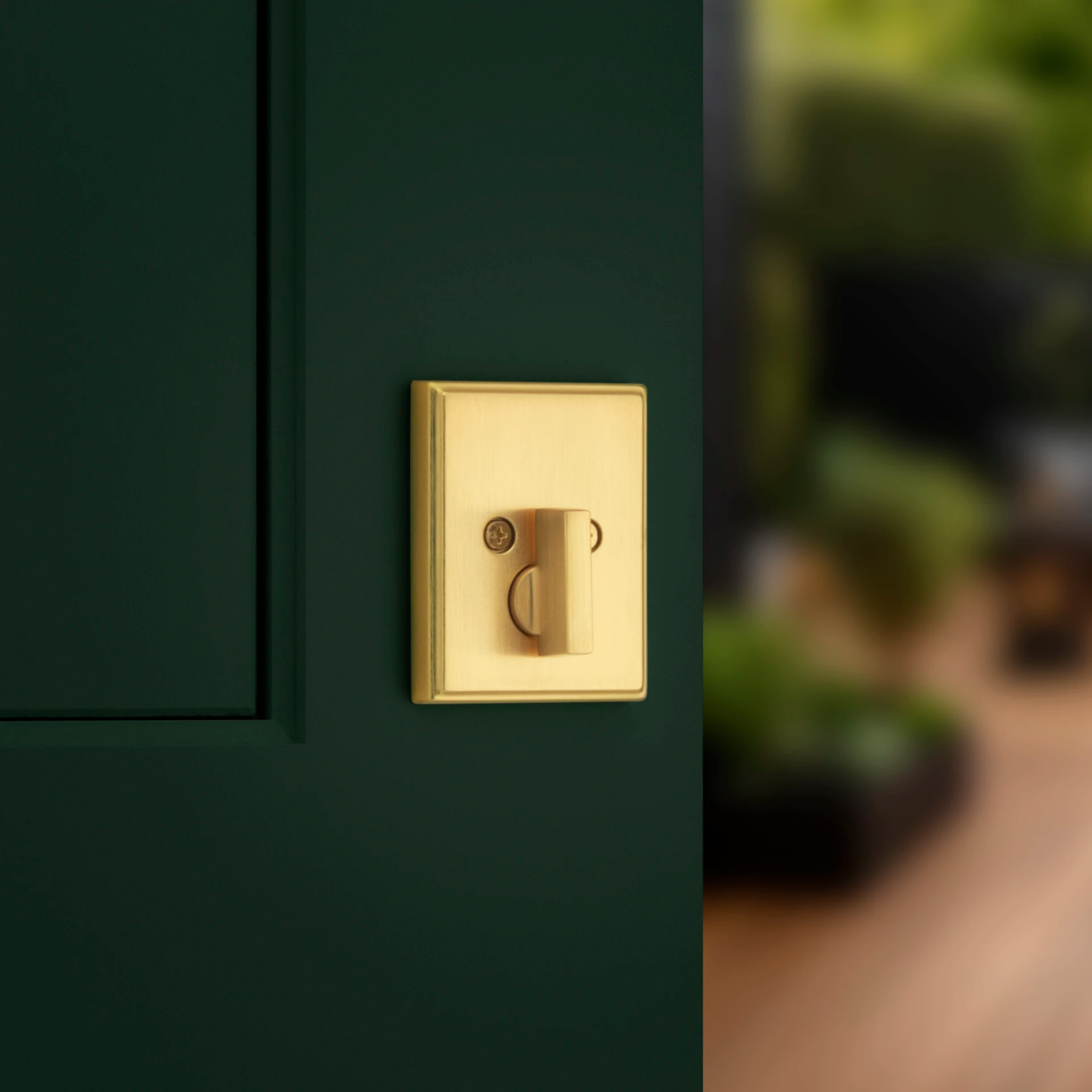 brass door lock