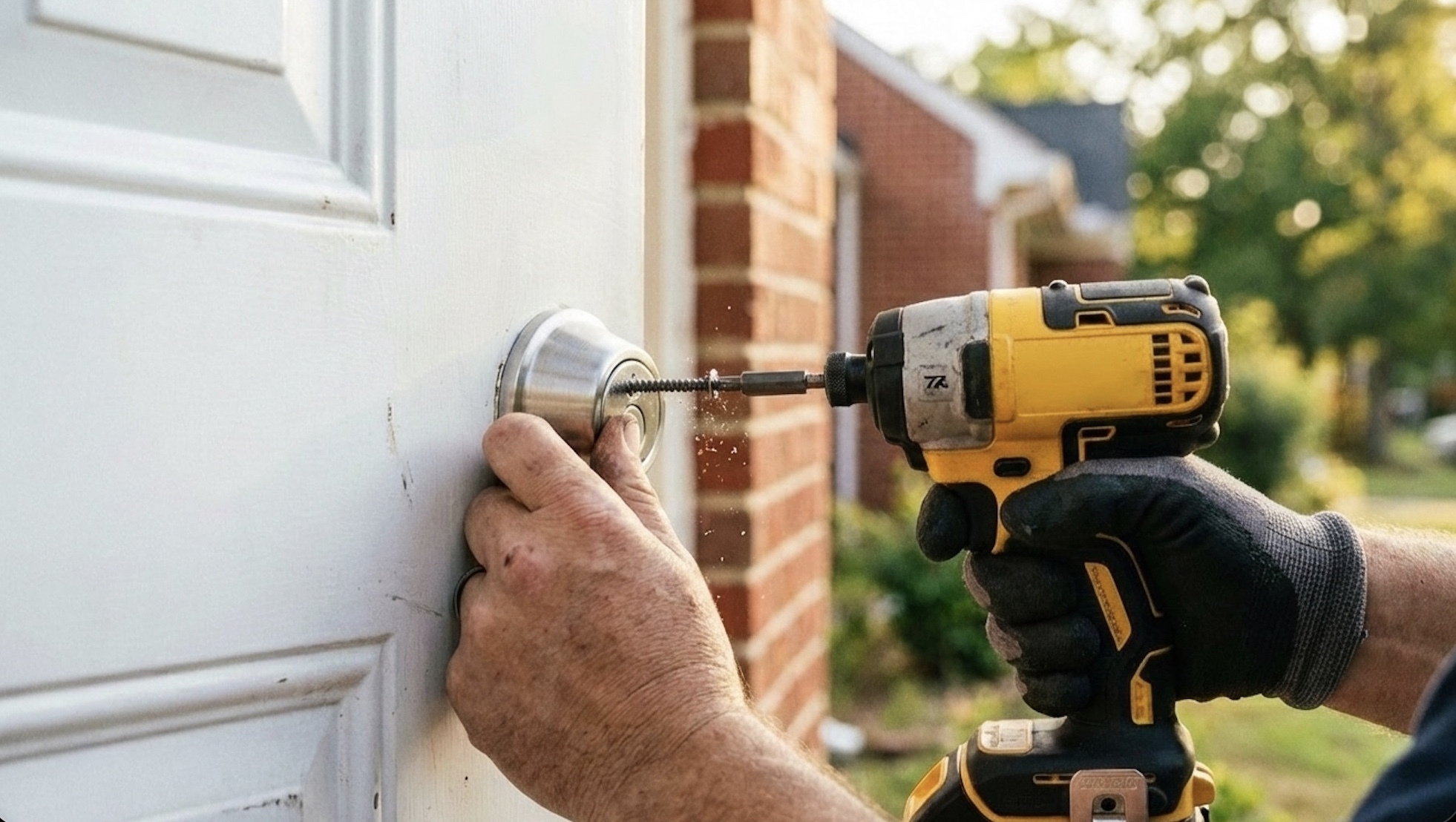installing a new door lock